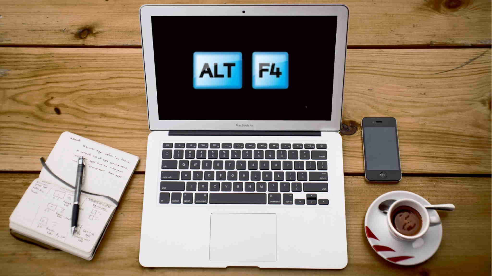 Alt F4 Company website banner